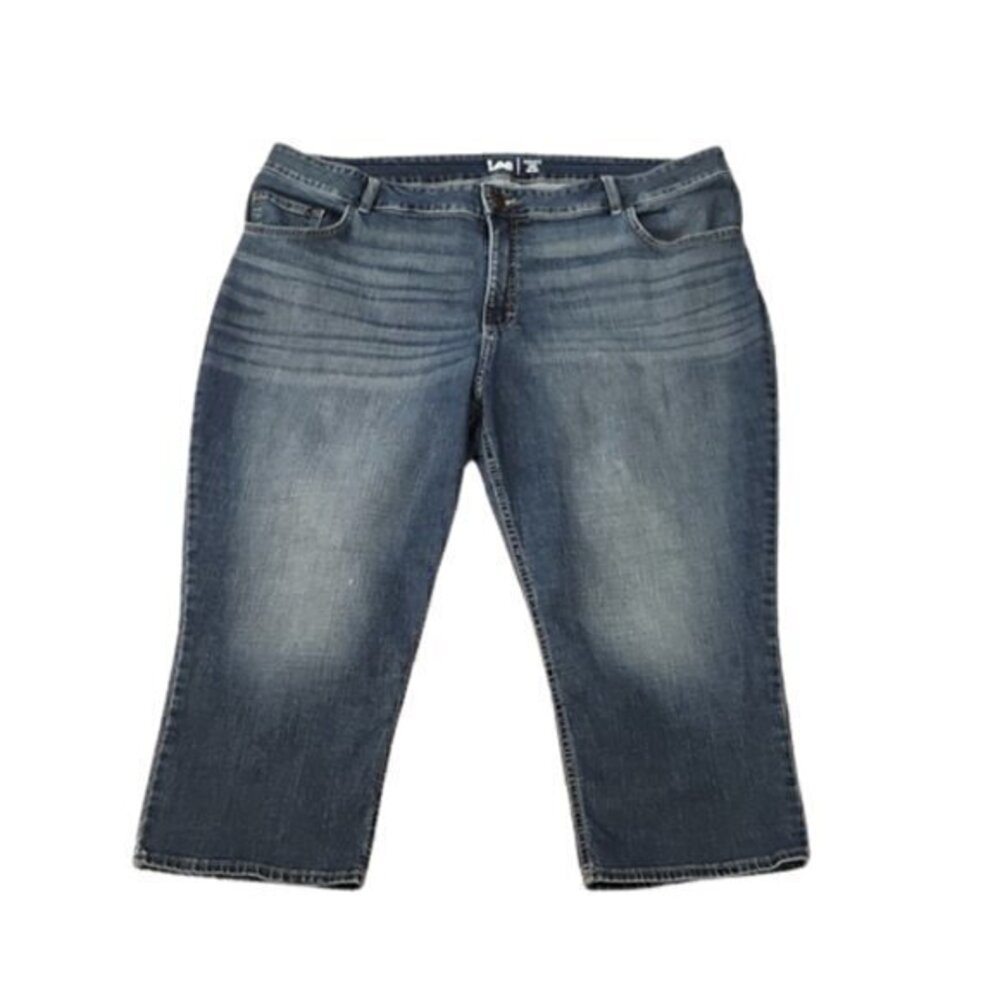 [Lee] Regular Fit Mid Rise Capri - Size 24W